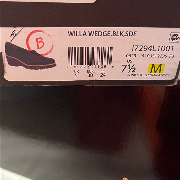 Vionic WILLA Black Wedge Loafer with Lug Sole - Picture 2 of 9